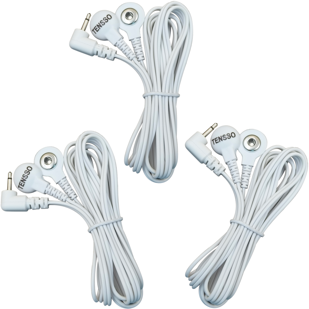 TENS Unit Replacement Cord Wires - 3 Pieces